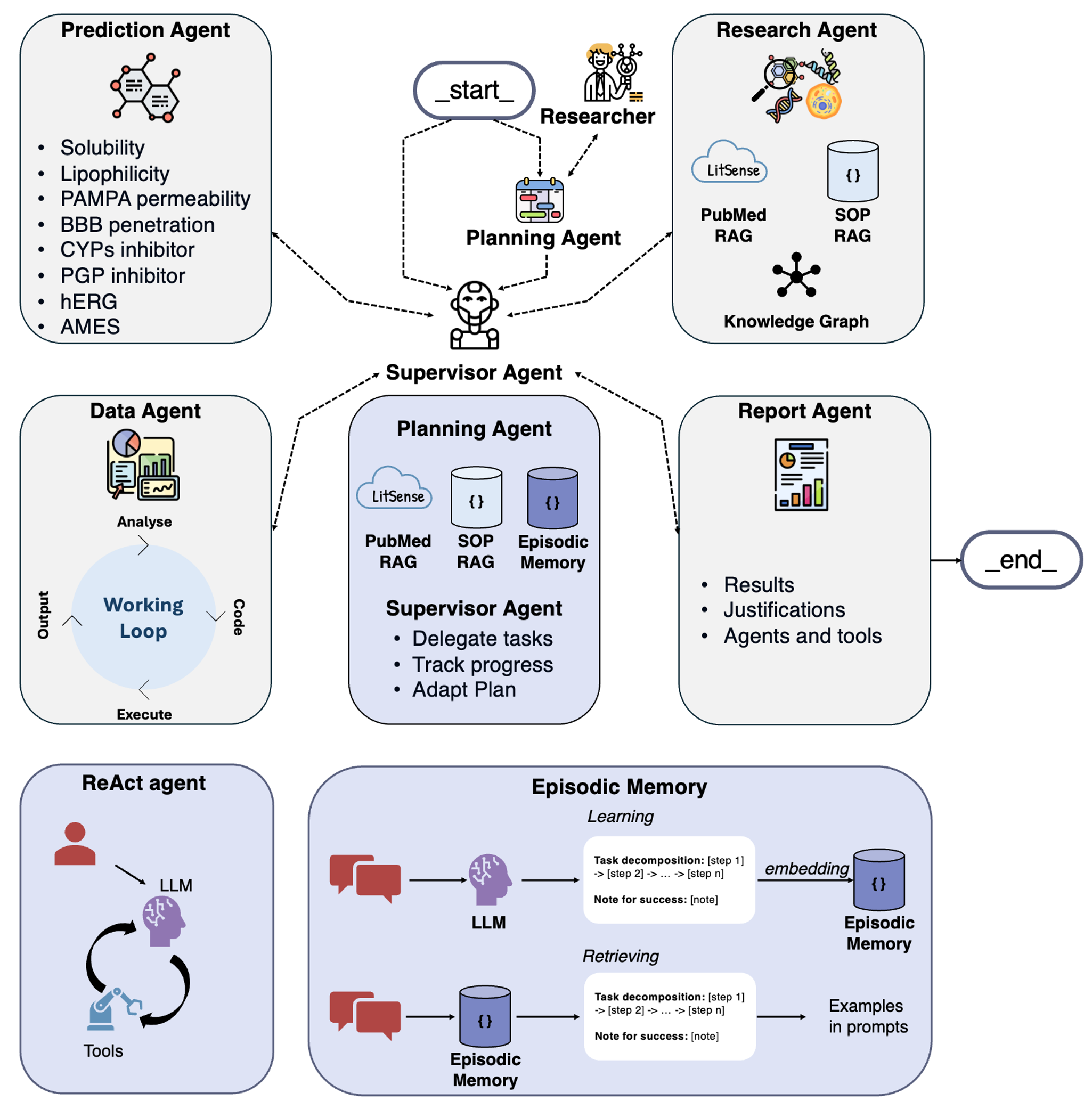 Human-supervised Agentic AI for Hypothesis Generation and Experimental Assistance in Drug Repurposing